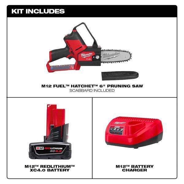 Saw M12 Fuel Hatchet 6" Pruning Kit Milwaukee