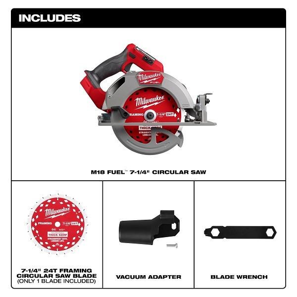 Saw Circular M18 Fuel 7-1/4" Milwaukee (Bare Tool)