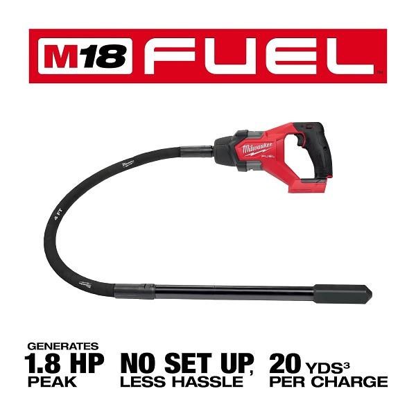 Vibrator M18 Fuel 4' Concrete Pencil Milwauke (Bare Tool)