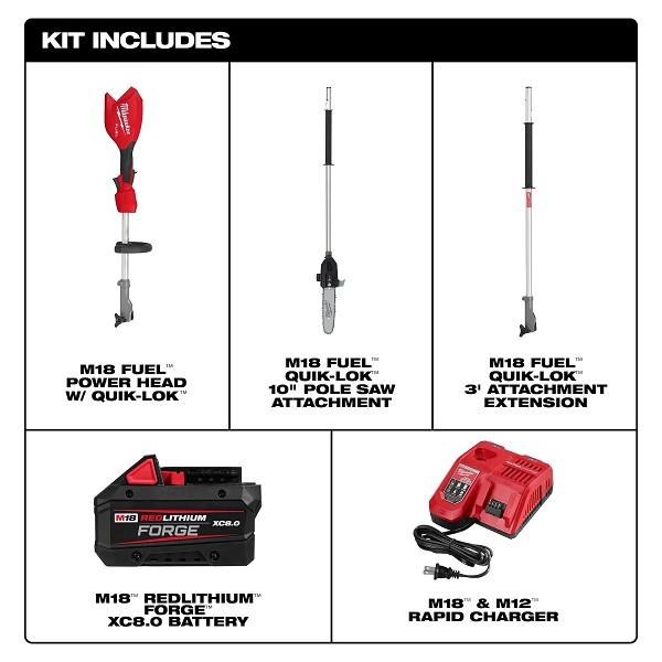 Saw M18 Fuel Pole w/Quik-Lok Kit Milwaukee