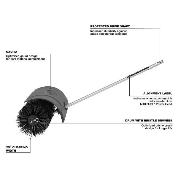 M18 Fuel Quik-Lok Bristle Brush Attachment Milwaukee