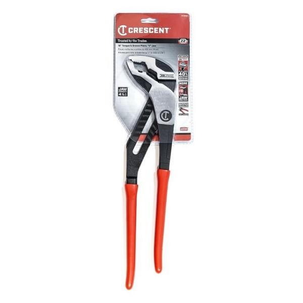 Pliers Slip Joint V-Jaw Tongue and Groove 16" Dipped Handle
