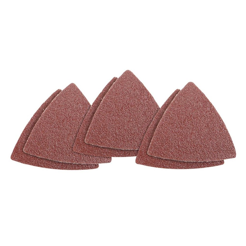 SANDPAPER ASSORTMENT, HOOK and LOOP TRIANGLE, 12-Pack, 80, 120, 220 GRIT -  ALTRA RENTAL & SUPPLY, INC.