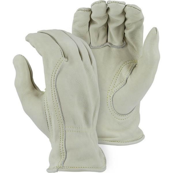 Premium Grain Goat Skin Sheepskin Unlined Yellow Drivers Gloves Rigger Gloves