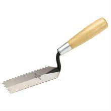 TROWEL, MARGIN, 5" X 2", V-NOTCH