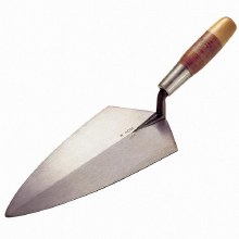 TROWEL ROSE 10 1/2" PHILADELPHIA, LEATHER HANDLE