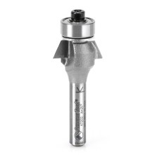 ROUTER BIT, 2-FLUTE, 25 DEGREE, BEVEL TRIM, WITH BALL BEARING