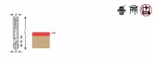 Additional picture of ROUTER BIT, 1/4", FLUSH, SOLID CARBIDE TRIM