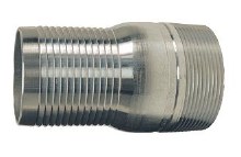 ADAPTER, 2" M-NPT, 2" SHANK, PLATED STEEL