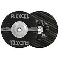 SEMI FLEX WHEEL, 7" X 1/8" X 5/8-11, TYPE 29, CONCRETE, COARSE