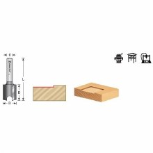 Additional picture of ROUTER BIT, 1/2", MORTISING, 2 FLUTE, 1/4" SHANK