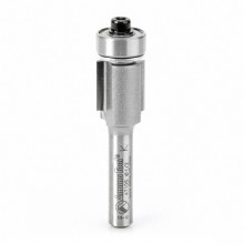 ROUTER BIT, 1/2", 2-FLUTE, FLUSH TRIM- SHALLOW, WITH BALL BEARING