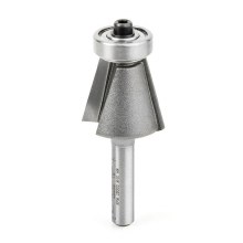 ROUTER BIT, 15 DEGREE CHAMFER, 2 FLUTE, WITH BALL BEARING