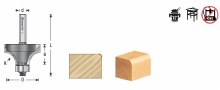 Additional picture of ROUTER BIT, 3/8" R, CORNER ROUND, 2 FLUTE