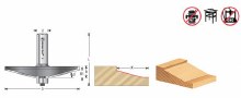 Additional picture of ROUTER BIT, 3 3/8", TRADITIONAL, HORIZONTAL RAISED PANEL