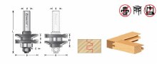 Additional picture of ROUTER BIT, 3/8", CLASSICAL, REVERSIBLE, STILE & RAIL