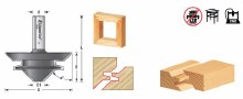 Additional picture of ROUTER BIT, 45 DEGREE, LOCK MITRE, JOINERY