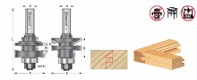 Additional picture of ROUTER BIT, OGEE, STILE & RAIL, 2-PIECE SET