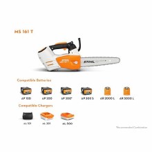 Additional picture of SAW CHAIN MSA 161-T BATTERY AP SERIES 1/4P TOP HANDLE (TOOL ONLY)