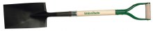 SHOVEL, SPADE, OPEN-BACK W/28" WOODEN ASH D-HANDLE