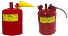 GAS CAN, 5 GALLON YELLOW, TYPE ONE SAFETY WITH FUNNEL, DIESEL