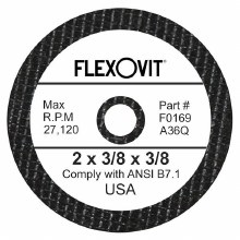 GRINDING WHEEL REINFORCED, 2" X 3/8" X 3/8"