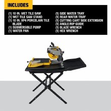 Additional picture of Saw Wet Tile 10" w/Stand Dewalt (Bare Tool)