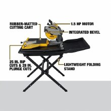 Additional picture of Saw Wet Tile 10" w/Stand Dewalt (Bare Tool)