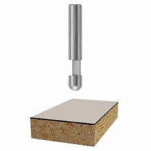 Additional picture of ROUTER BIT, 1/4" x 1/4" x 1/4"S, FLUSH TRIM  -1 FLUTE -SOLID CARBIDE
