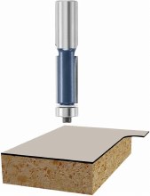 Additional picture of ROUTER BIT, 1/2" x 1" x 1/2"S, FLUSH TRIM w/BB -2 FLUTE -CARBIDE TIP