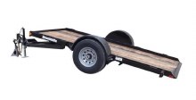 TRAILER, TILT, 3000# CARRY CAPACITY, 12'x  6' 5", BLACK, 2" BALL