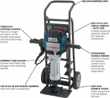 Additional picture of BREAKER, 70# ELECTRIC BRUTE USES 1-1/8" STEEL INCLUDES CART and CHISELS
