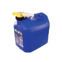 KEROSENE CAN, 5 GALLON, PLASTIC, NO SPILL