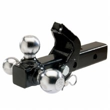 HITCH BALL, TRIPLE BALL - 1-7/8", 2" & 2-5/16", WITH PINTLE HOOK