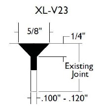 XL6-V23 BLADE/SKIDPLATE 6" X .625 V-LINE SOFF-CUT
