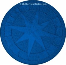 STAMP, 48" X 48" WINDROSE, BLUE