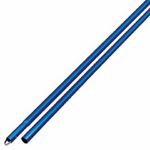 HANDLE, 10' X 1-3/4" BLUE ANODIZED ALUMINUM SWAGED BUTTON HANDLE HANDLE, 10' X 1-3/4" BLUE ANODIZED ALUMINUM SWAGED BUTTON HANDLE