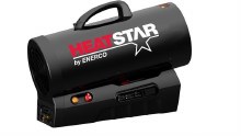 HEATER, CORDLESS FORCED AIR, PROPANE, 30,000-60,000 BTU
