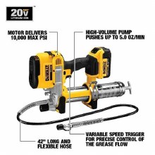 Additional picture of Gun Grease 20V Max Cordless Kit Dewalt (1) Battery 4.0 Ah  (1) Charger (1) Case