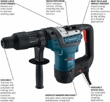 Additional picture of HAMMER ROTARY COMBO 1-9/16" SDS-MAX DRILLS and CHIPS