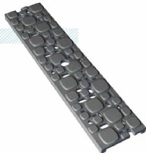 GRATE, DUCTILE IRON, DECORATIVE, COBBLESTONE, 24"