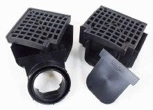 Additional picture of CHANNEL, BLACK, POLYLOK, 4 FEET, COMPLETE ASSEMBLY W/ GRATE