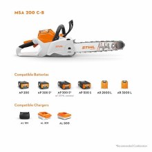 Additional picture of SAW CHAIN MSA 200C-B BATTERY AP SERIES 3/8P 14"(TOOL ONLY)