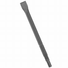 CHISEL, 1" X 12", ROUND HEX, SPLINE, CHISEL