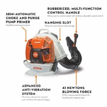 Additional picture of BLOWER, BACKPACK, BR800X, 79.9 CC, 4-MIX, 199 MPH, 912 CFM