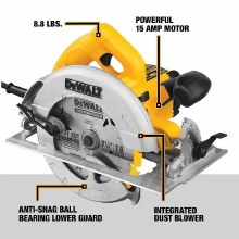 Additional picture of Saw Circular Corded Lightweight 7-1/4" Dewalt (Bare Tool)
