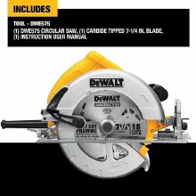 Additional picture of Saw Circular Corded Lightweight 7-1/4" Dewalt (Bare Tool)