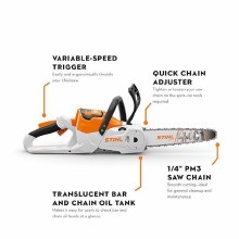 Additional picture of SAW CHAIN MSA 60.0C-B BATTERY AK SERIES 1/4"P SET W/ AK20 BATTERY & AL101 CHARGER