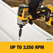 Additional picture of Impact Driver 20V Max XR 3-Speed Cordless Brushless 1/4" Kit Dewalt (2) Battery 4.0 AH (1) Charger (1) Case