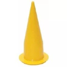 NOZZLE, YELLOW CONE FOR SAUSAGE CAULK GUN